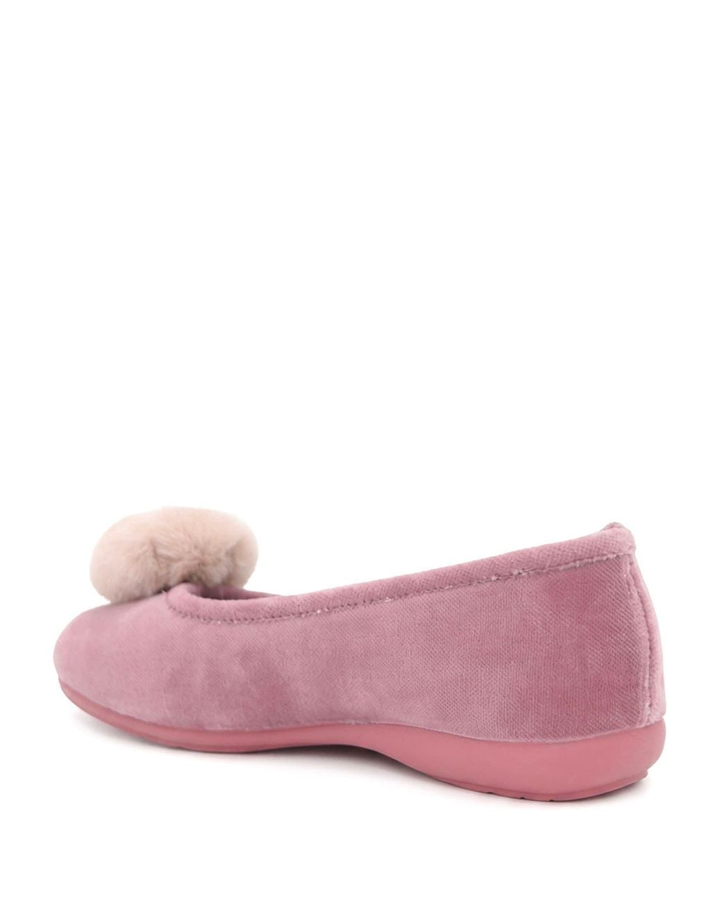 Jones Bootmaker Pink Erika Pom Pom Slippers