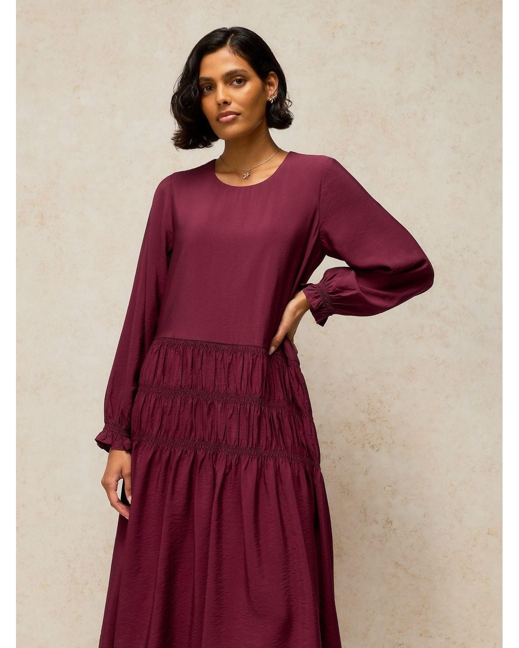 Drop Sept White Stuff Adeline Drop Waist Dress in Red | Lyst