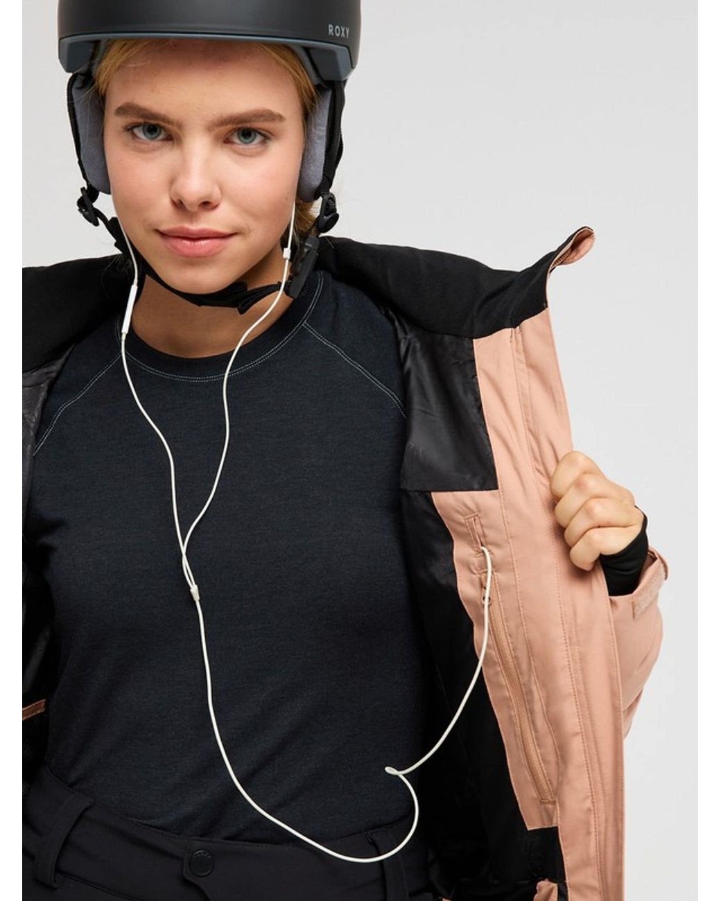 Roxy Natural Latte Snowdrift Technical Snow Jacket