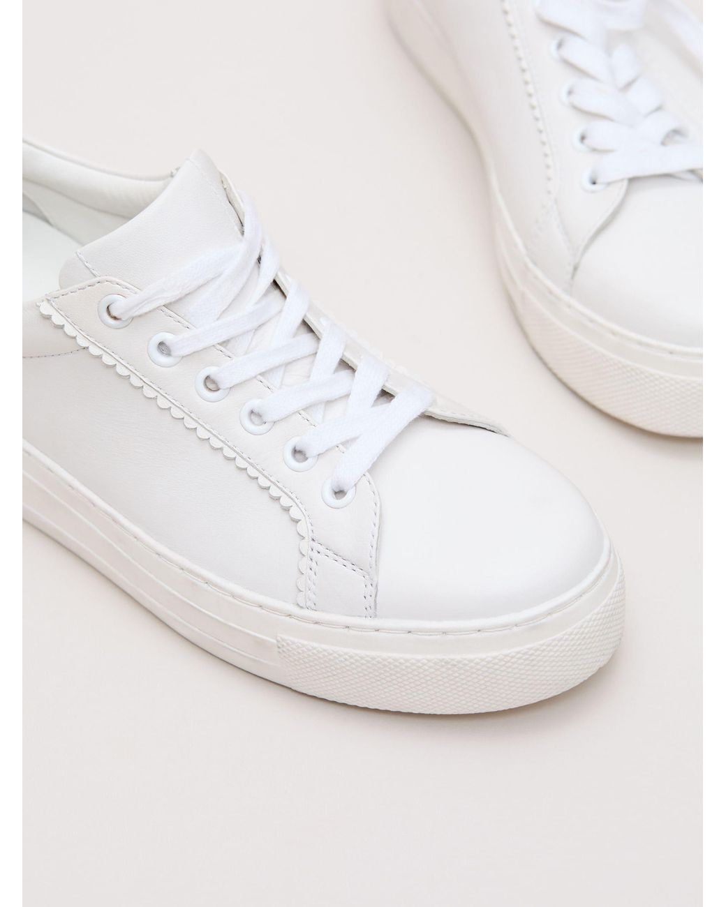 Phase Eight Natural Leather Trainers