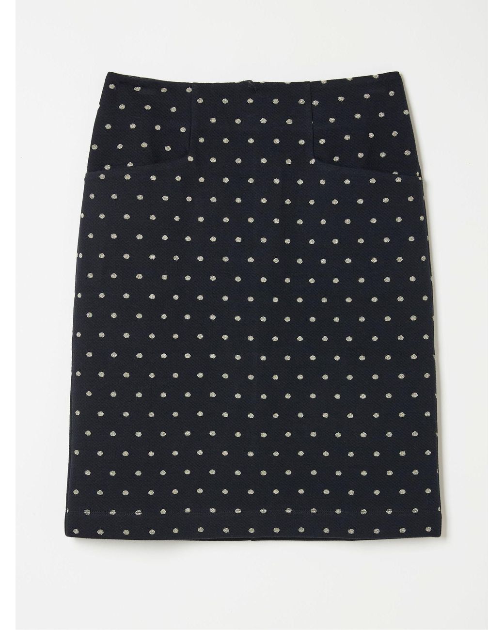 FatFace Natural Jennie Metallic Spot Skirt