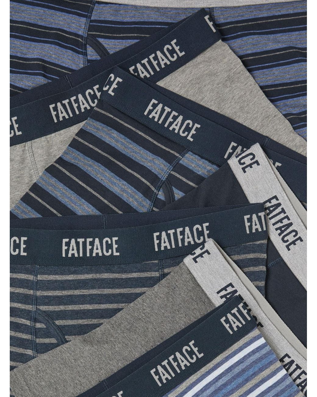 FatFace Blue 7 Pack Classic Boxers for men