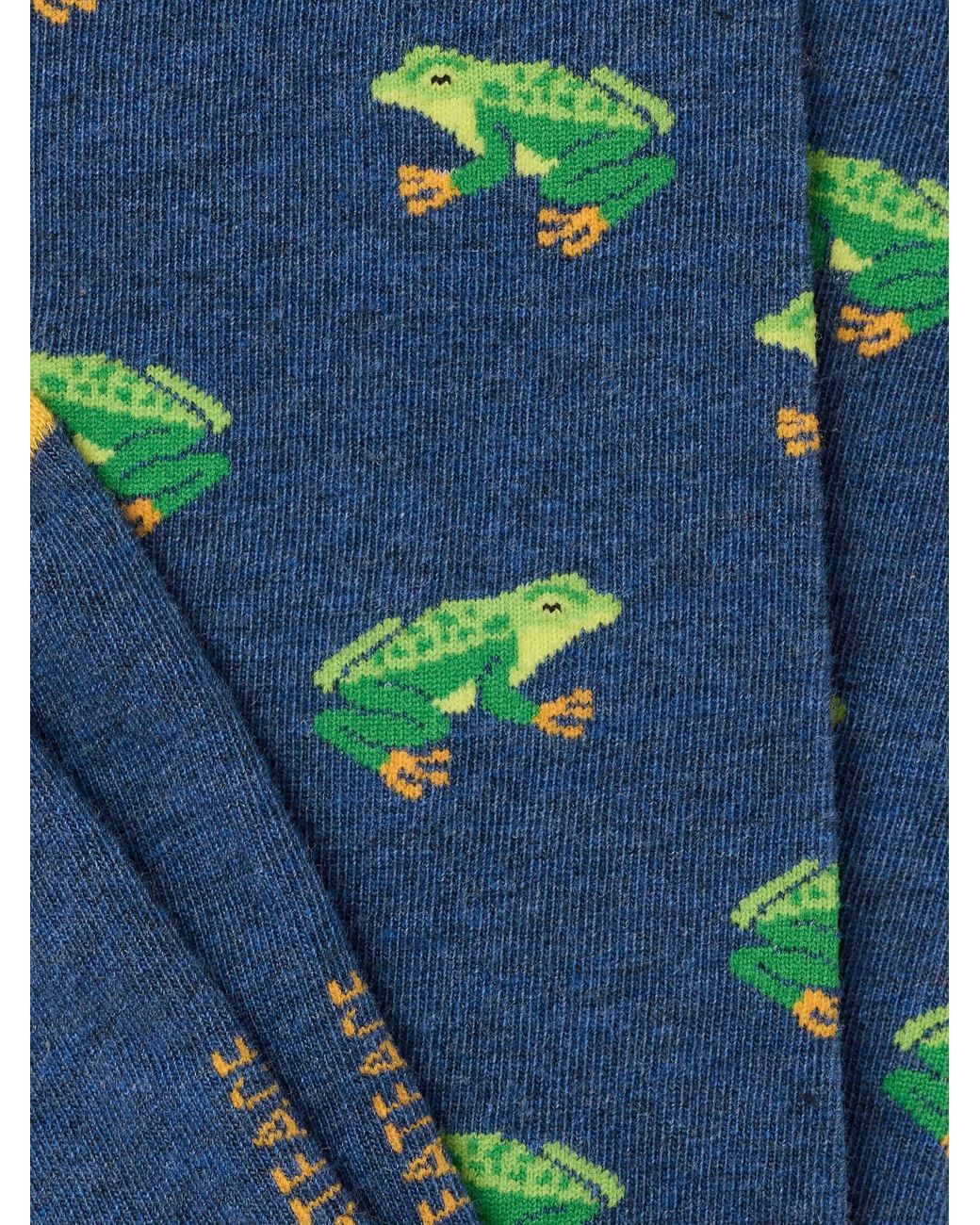 FatFace Blue Fatface Frog Socks for men