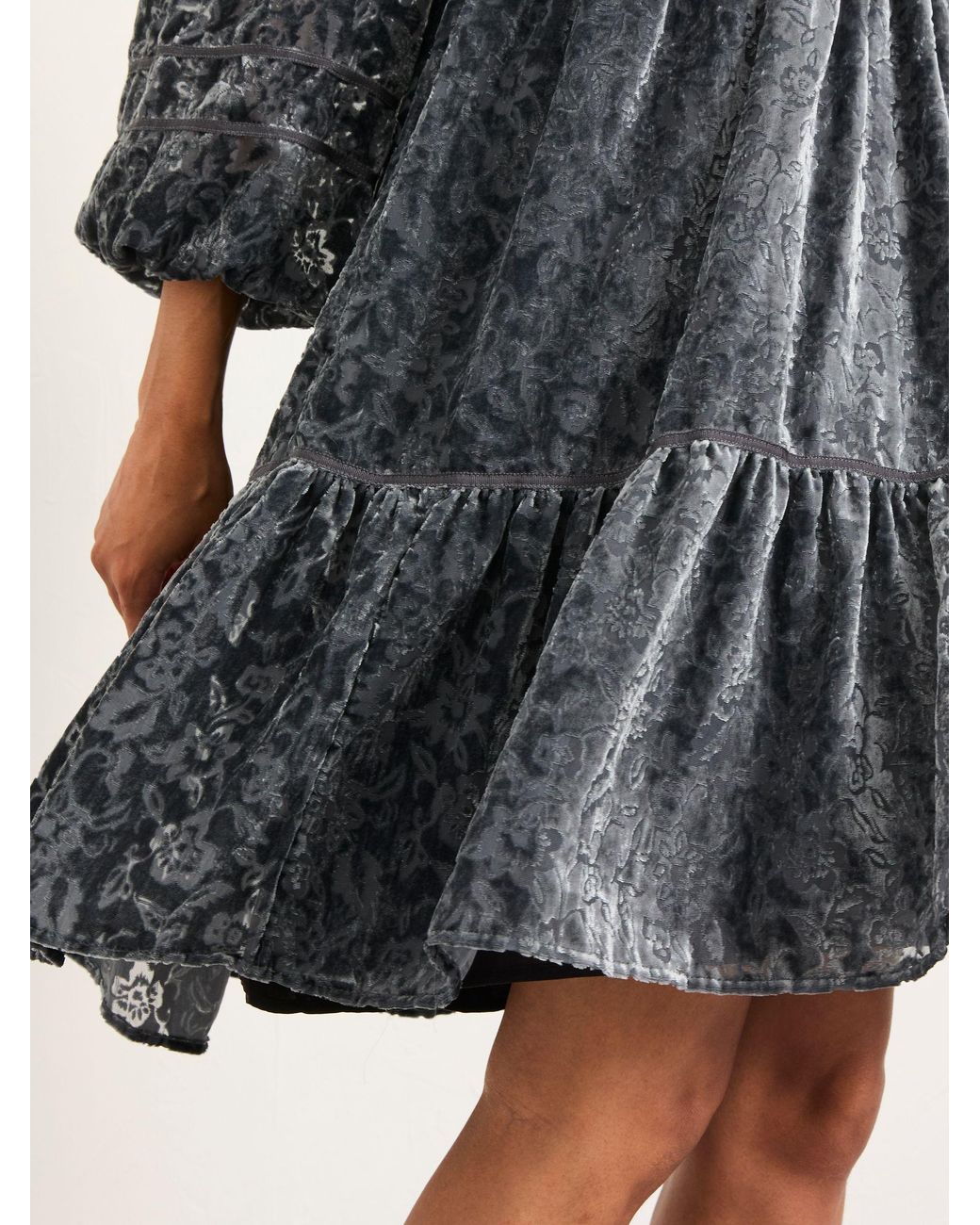 FatFace Blue Riley Regular Devore Mini Dress