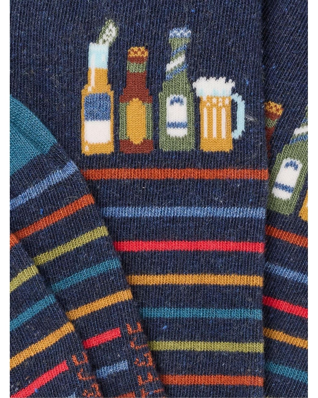 FatFace Blue Beer Socks for men