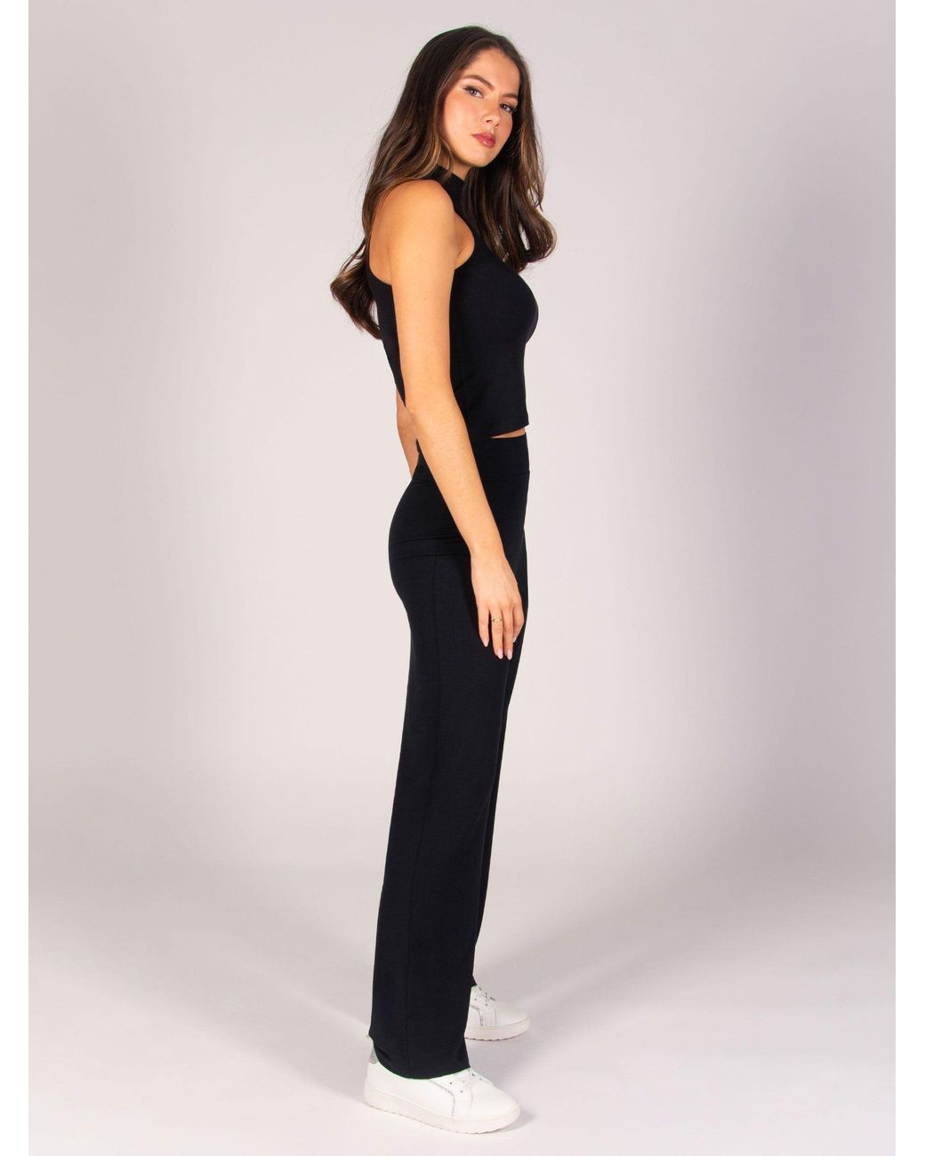Pineapple Blue Petite Viscose Jersey Joggers