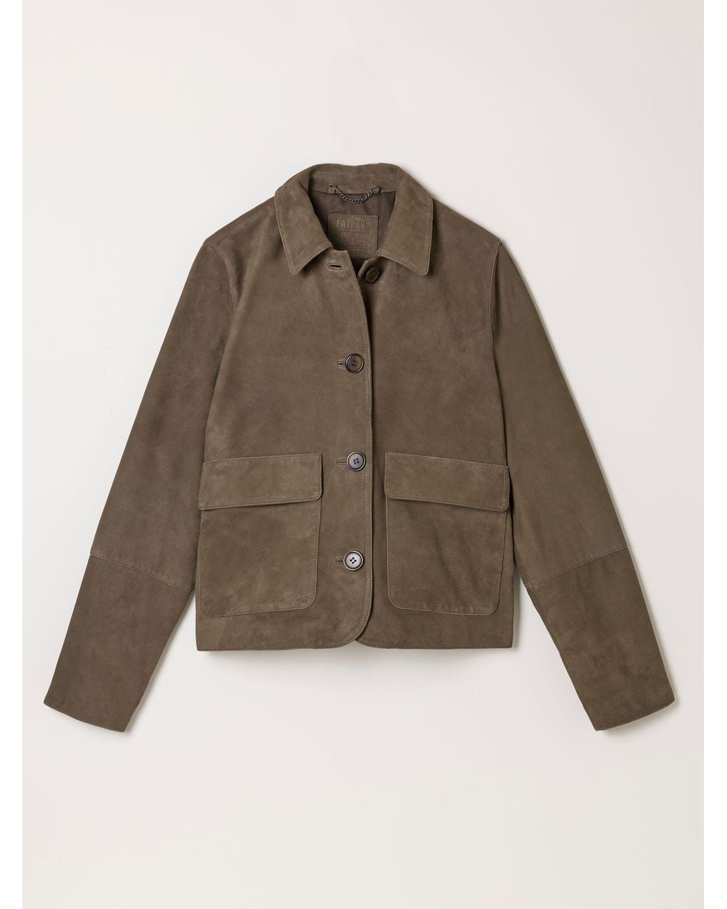FatFace Brown Eliza Petite Petite Suede Jacket