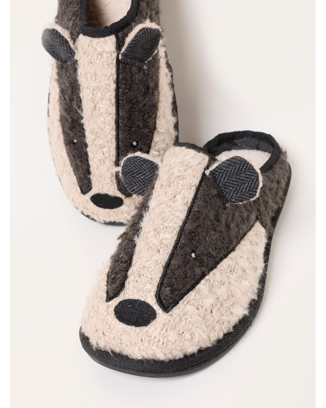 FatFace Natural Novelty Mule Slipper for men