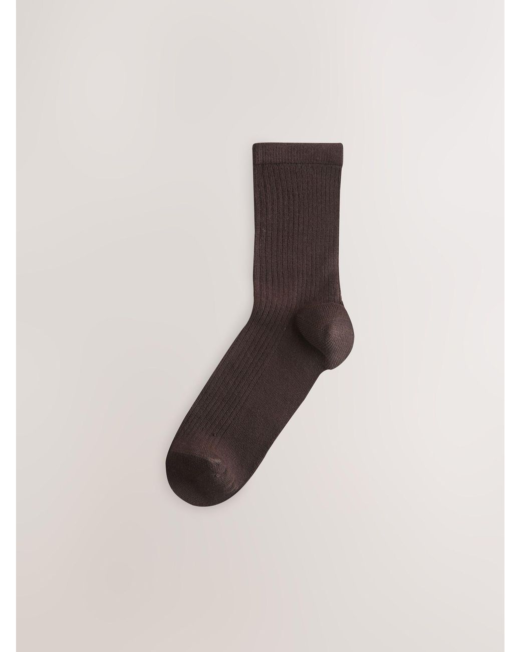 Next Natural Neutral Supersoft Ribbed Ankle Socks 4 Pack