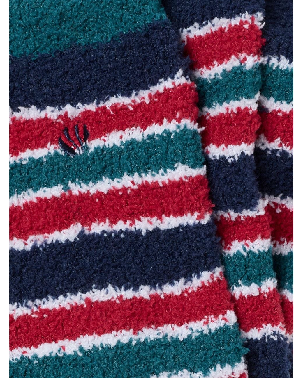 FatFace Blue Fatface Fluffy Striped Socks for men