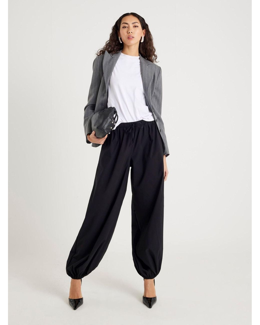 River Island Blue Elasticated Balloon Trousers
