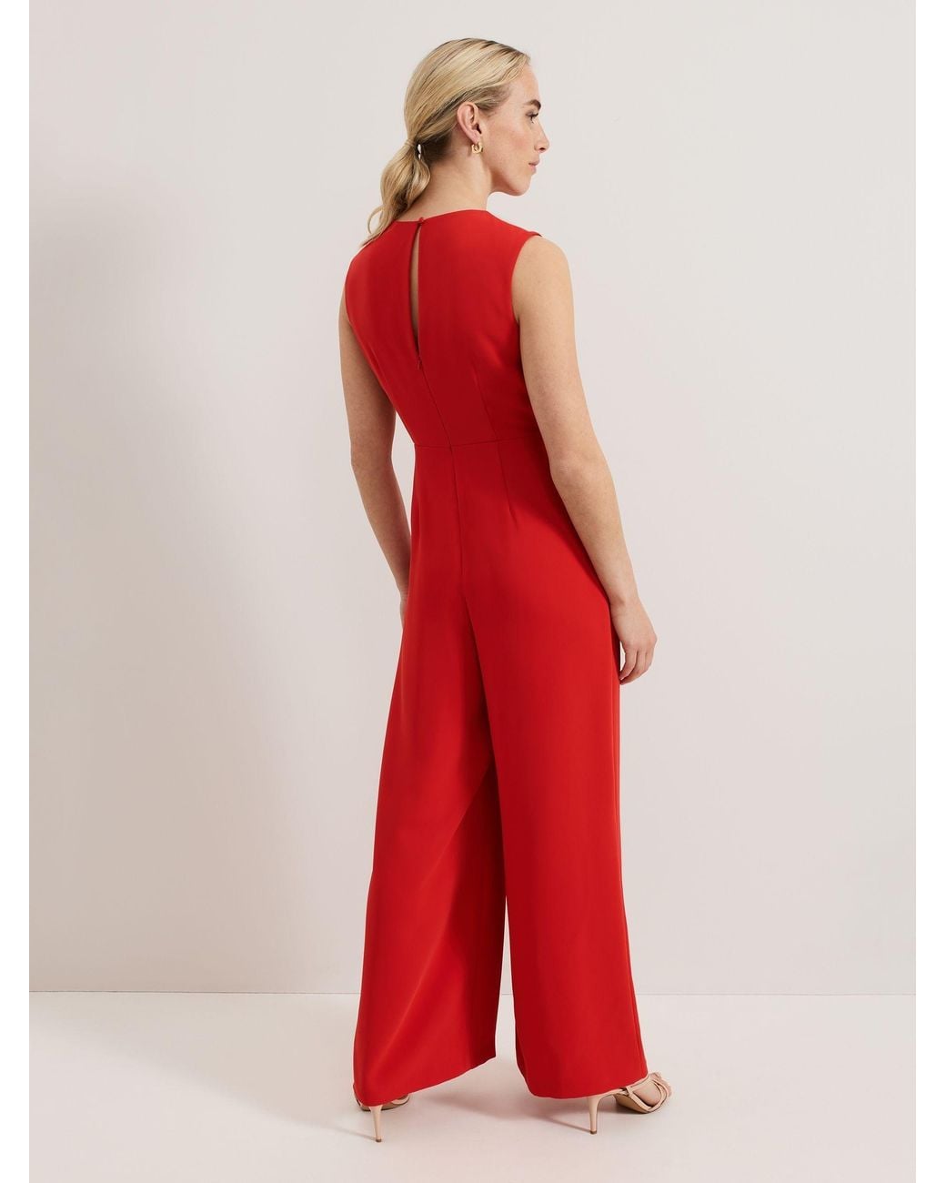 Phase Eight Red Saffron Jumpsuit