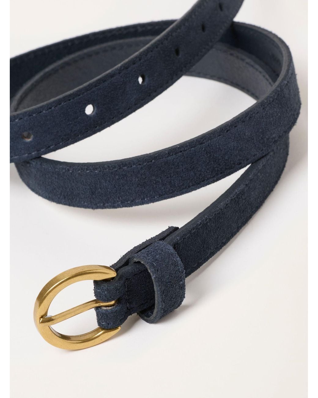 FatFace Blue Plain Suede Belt