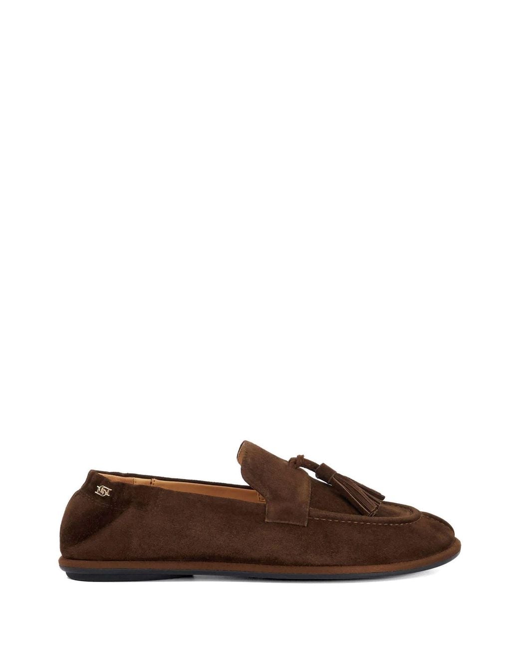 Dune Brown Grounding Loafers Aus Wildleder