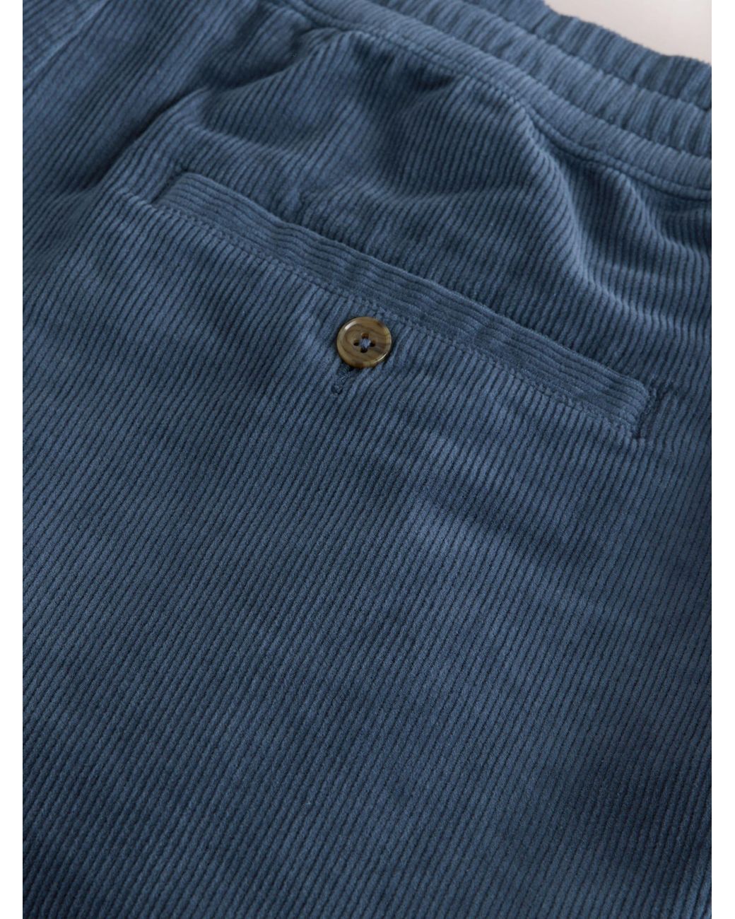 Next Blue Elasticated Waist 7 Inch Cord Shorts for men
