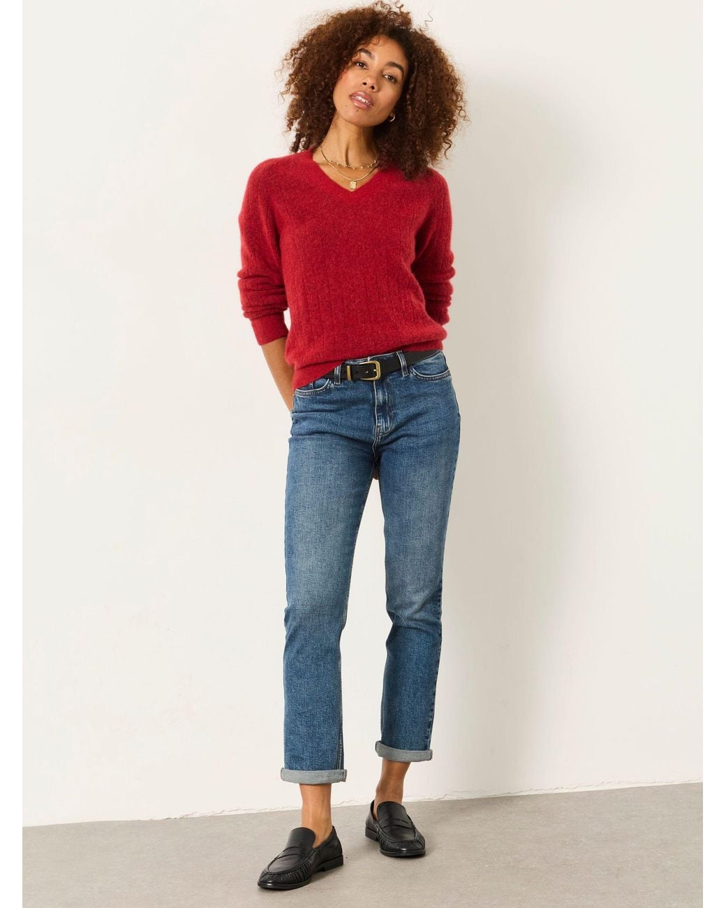 FatFace Blue Fatface Chesham Dark Petite Slim Jeans