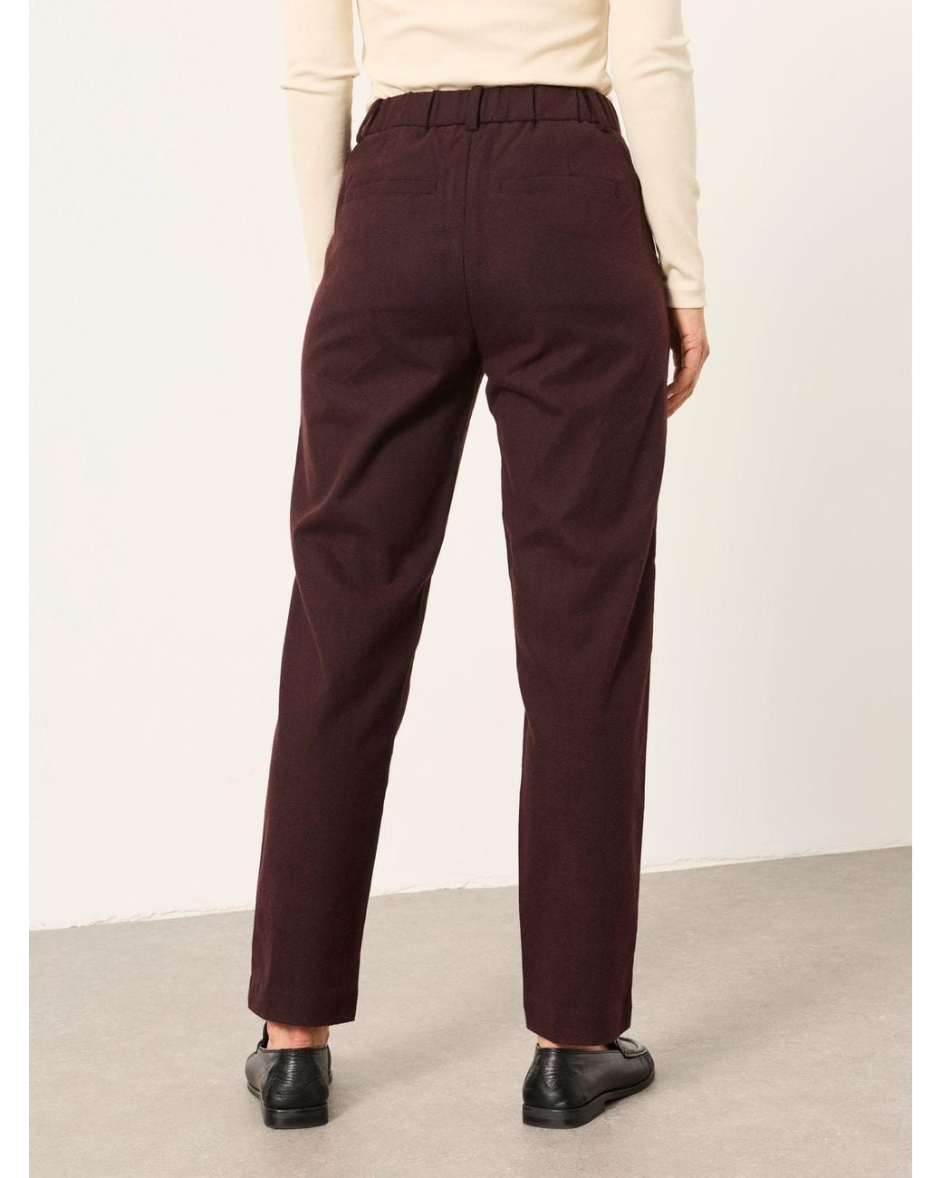FatFace Purple Willow Herringbone Trousers