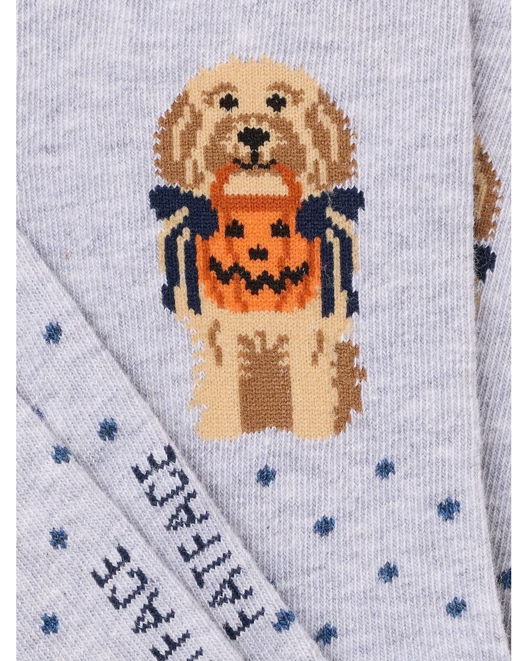 FatFace Blue Fatface Halloween Dog Socks