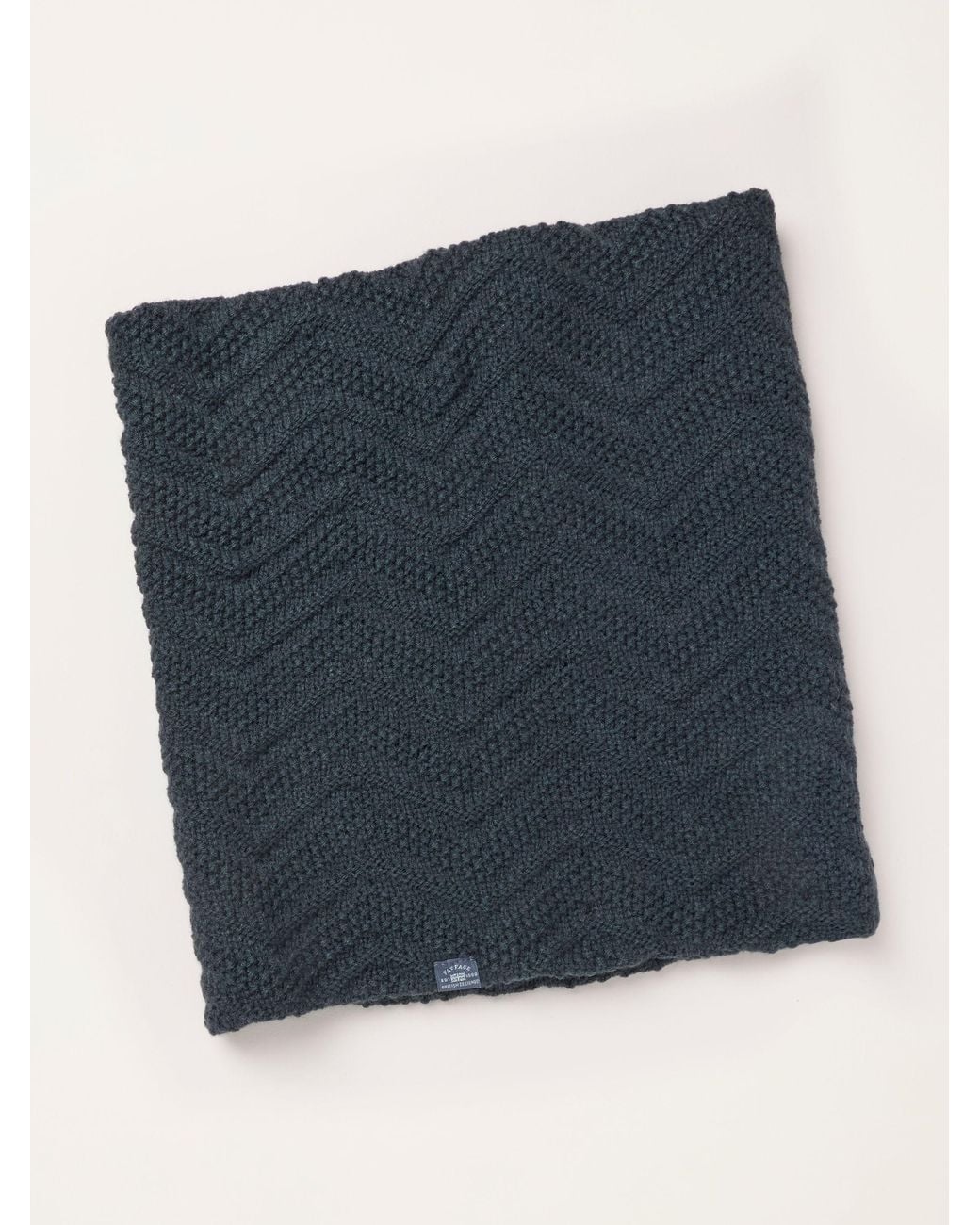 FatFace Blue Fatface Chevron Scarf for men