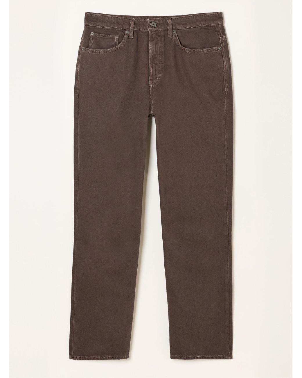 FatFace Brown Relaxed Straight Fit Jeans for men