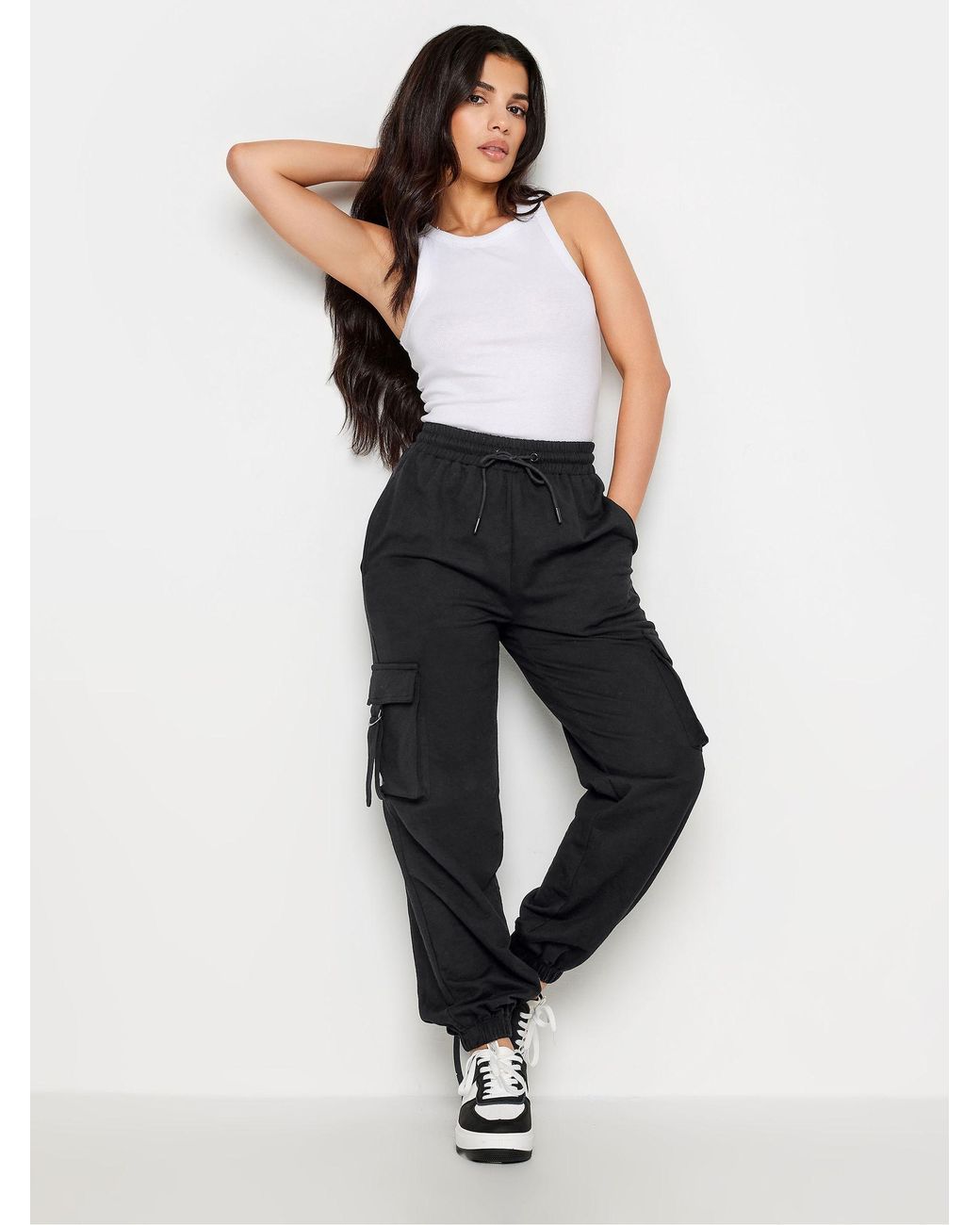 PixieGirl Petite Black Cargo Joggers