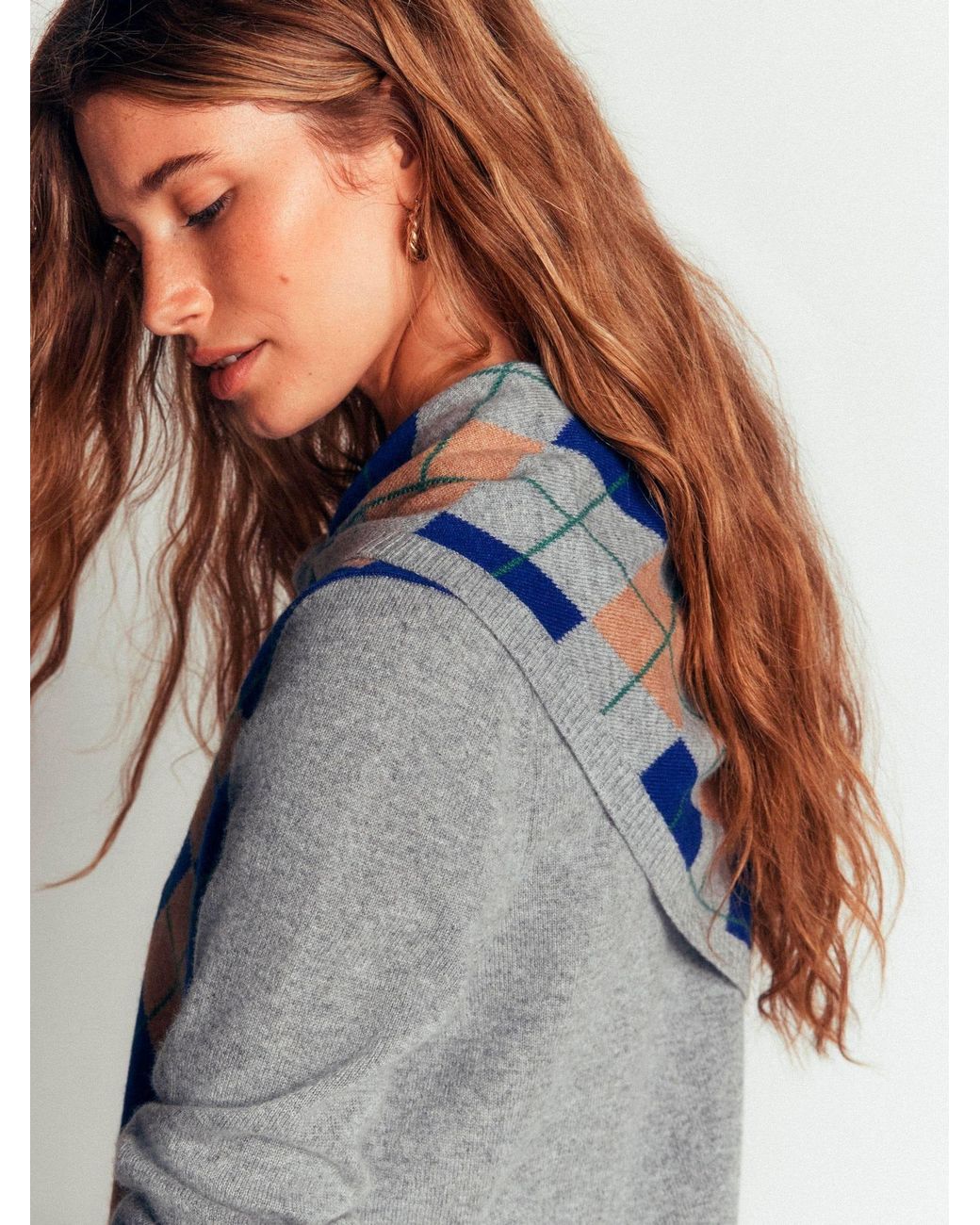 Boden Blue Cashmere Neckerchief