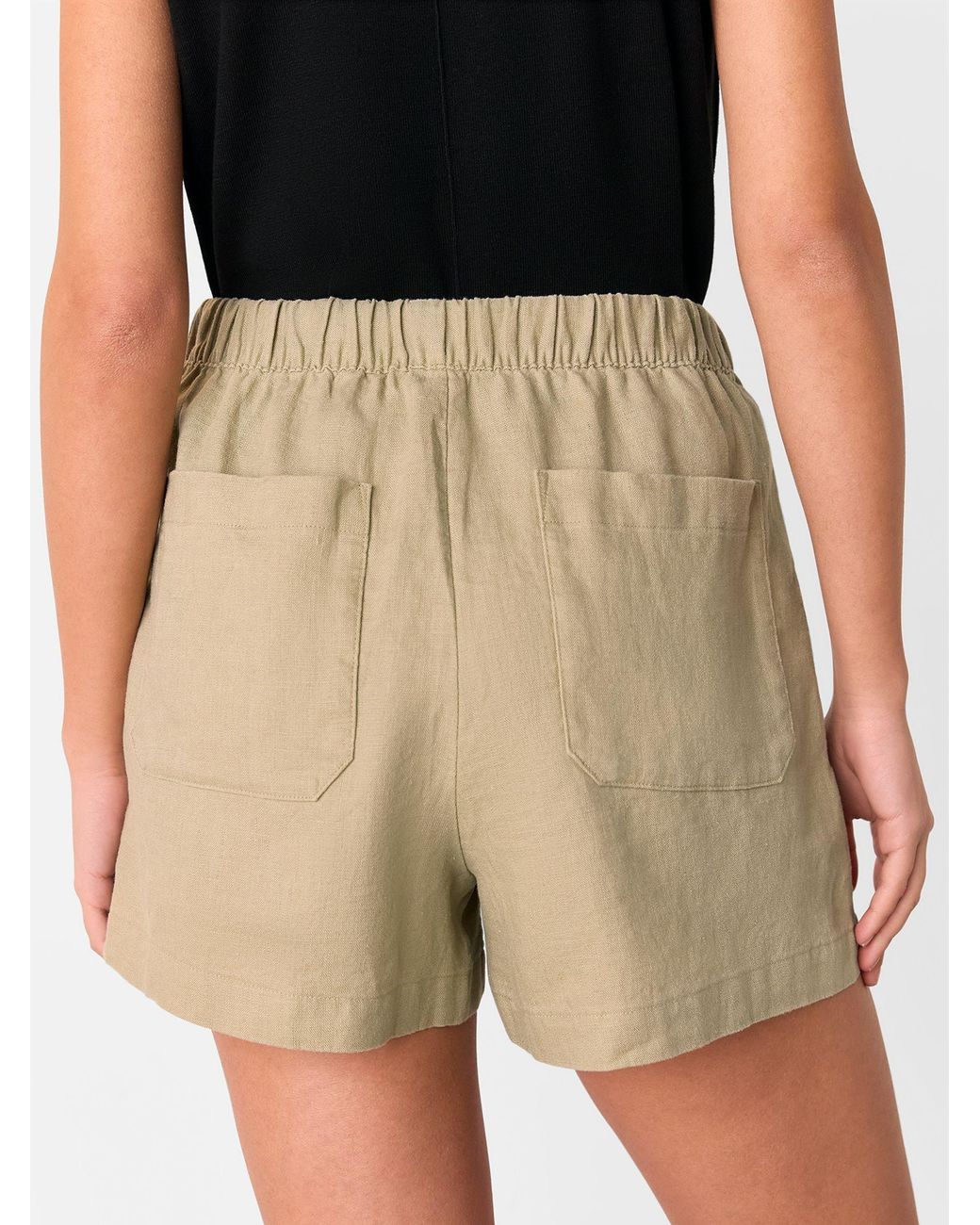 Whistles Natural Elasticated Shorts