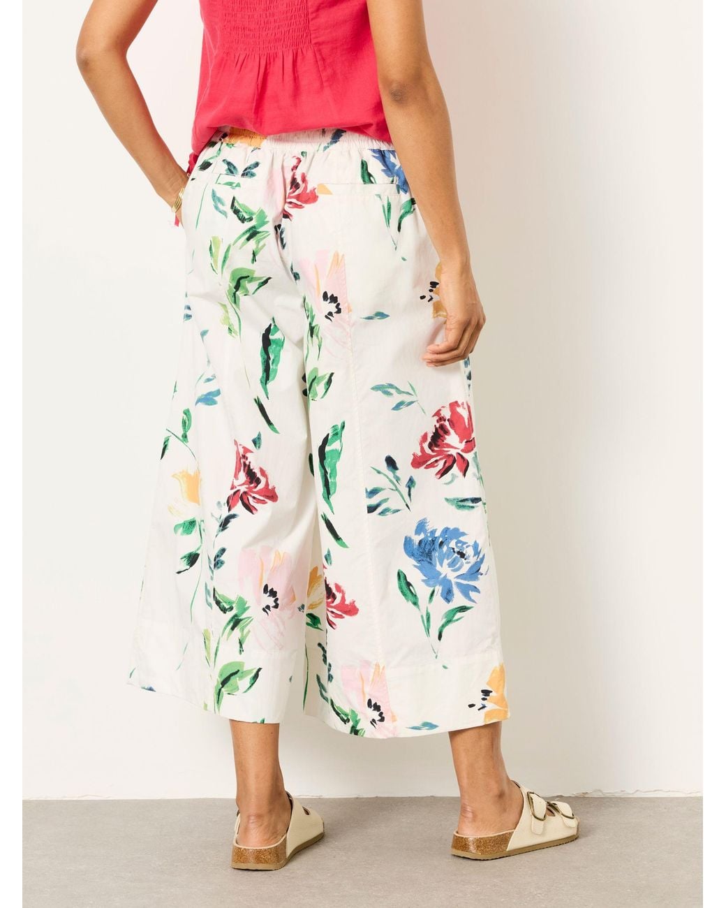FatFace Multicolor Aubrey Wide Leg Cropped Trousers