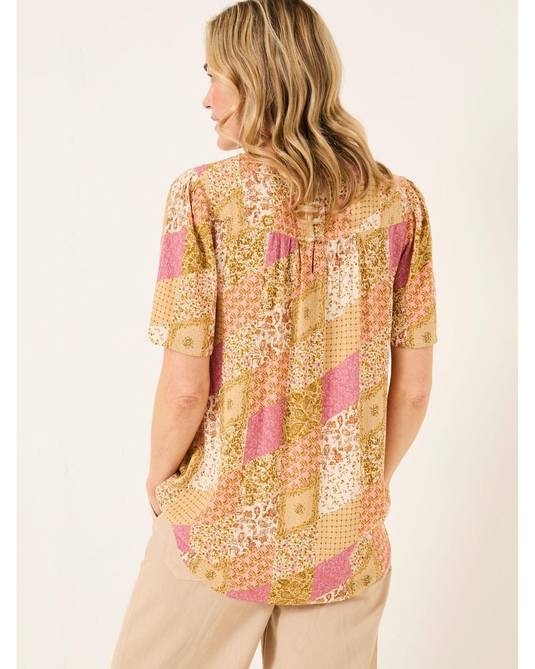 FatFace Natural Lyndy Blouse