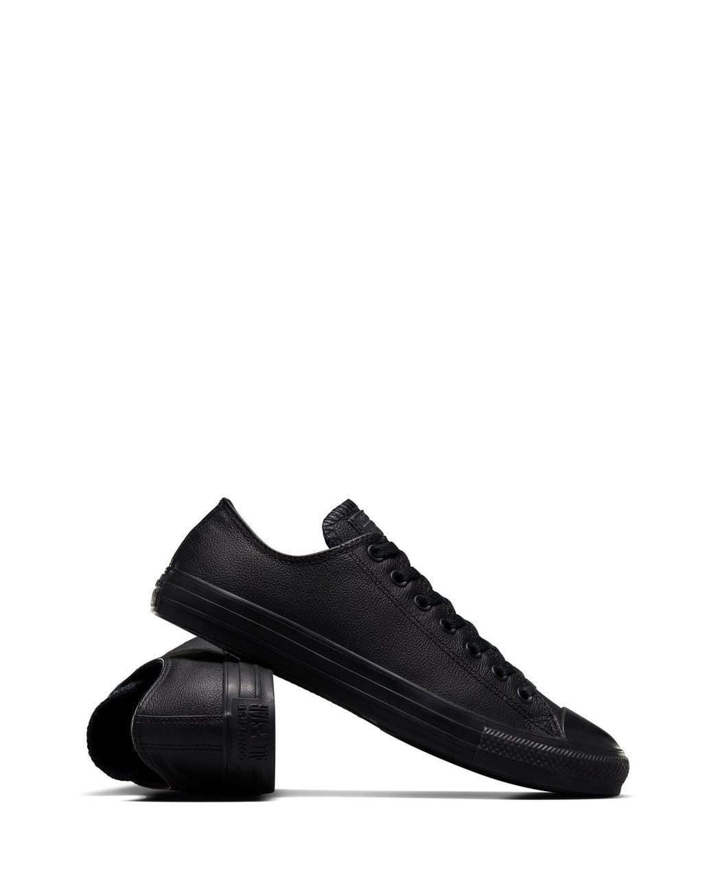 Converse Black Chuck Taylor Ox Leather Trainers for men