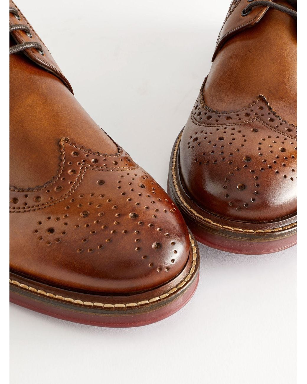 Next Lederschuhe Im Budapesterstil Mit Abgesetzter Dicker Sohle in Brown für Herren