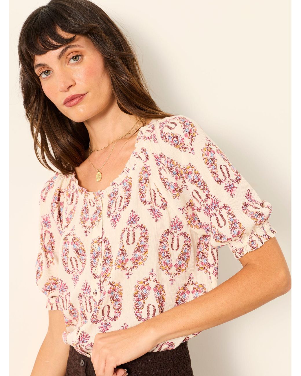 FatFace Pink Fatface Kai Kai Blouse