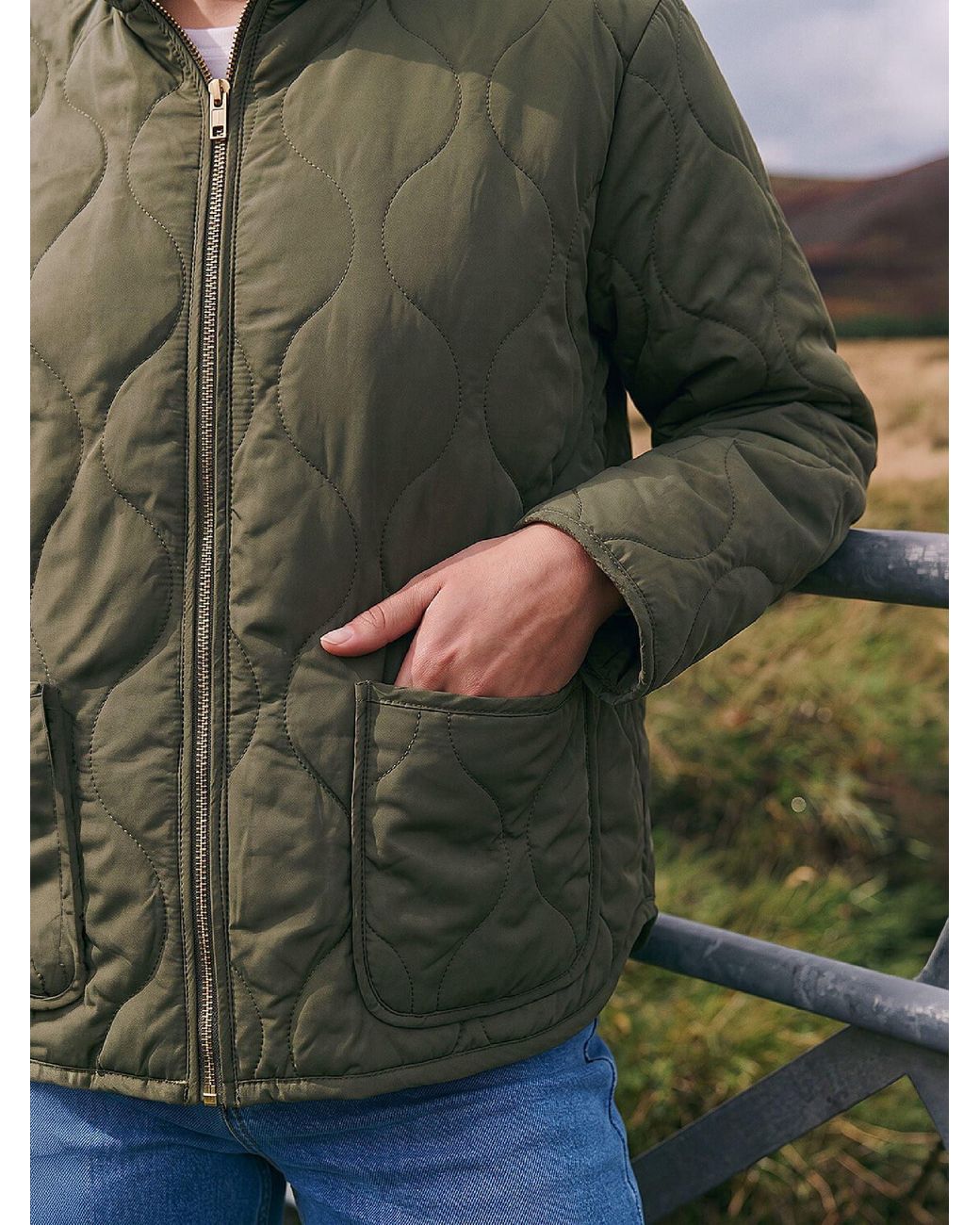 Roman Green Petite Padded Jacket
