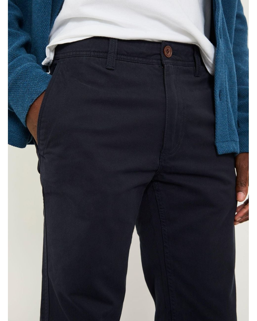 FatFace Blue Straight Fit Modern Coastal Chinos for men