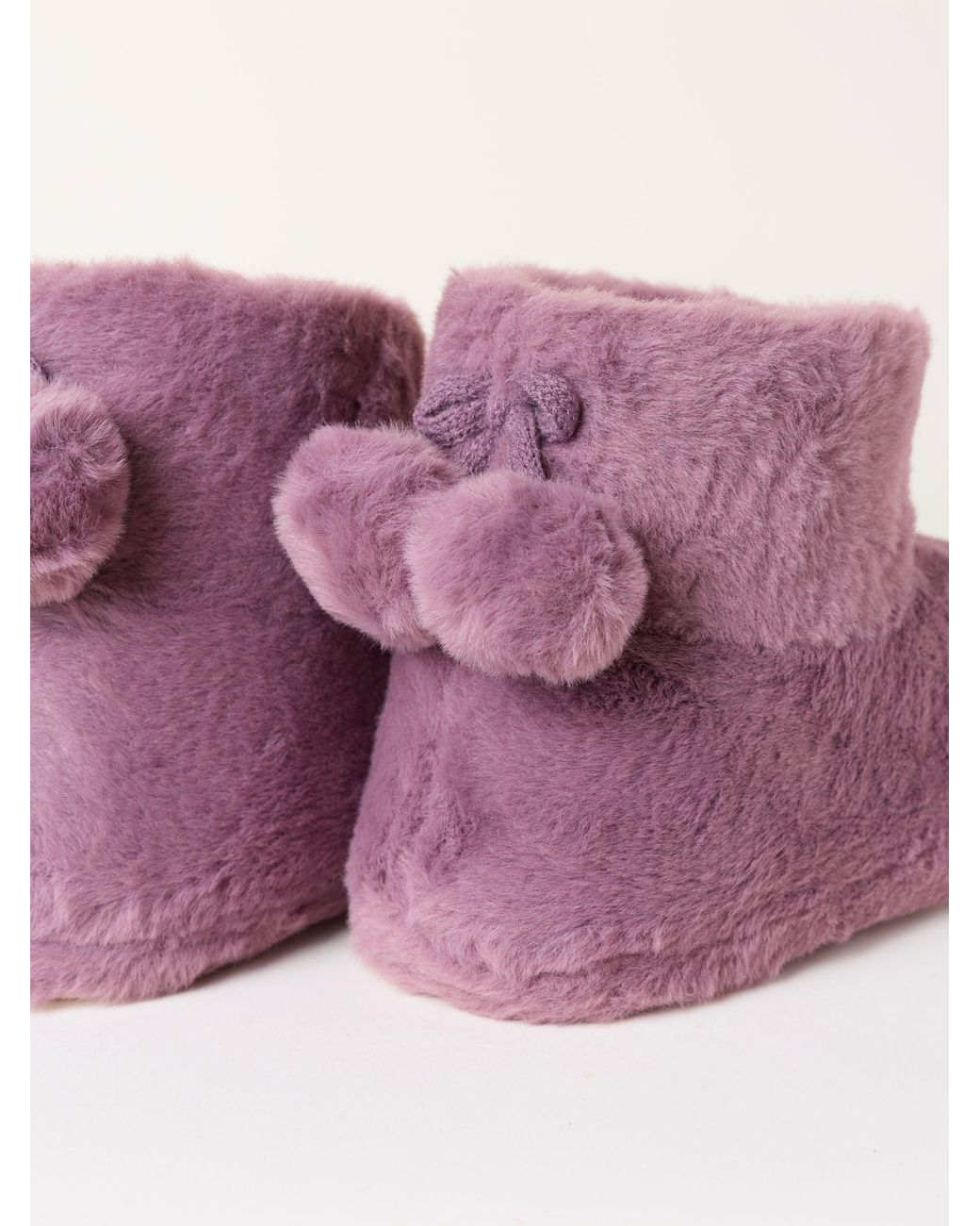 FatFace Pink Farah Faux Fur Boot Slipper