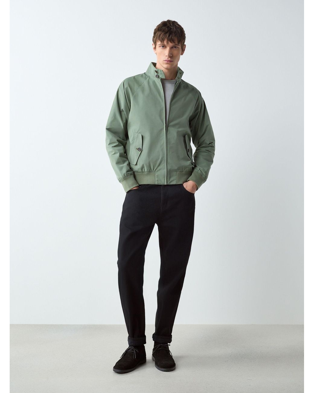 Next Green Shower Resistant Harrington Jacket for men