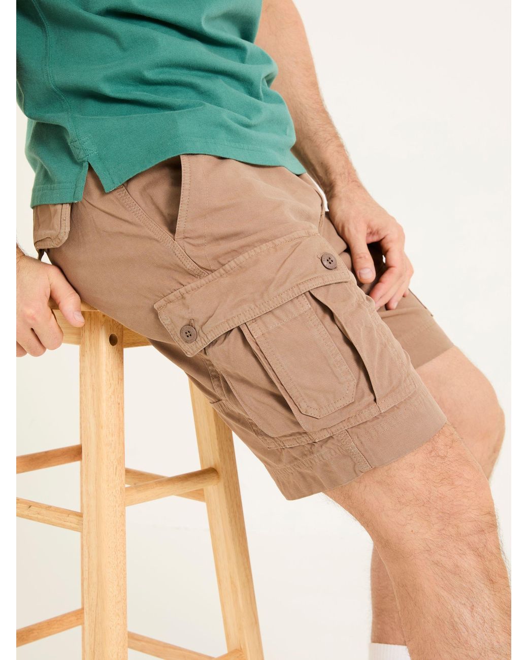 FatFace Green Breakyard Cargo Shorts for men