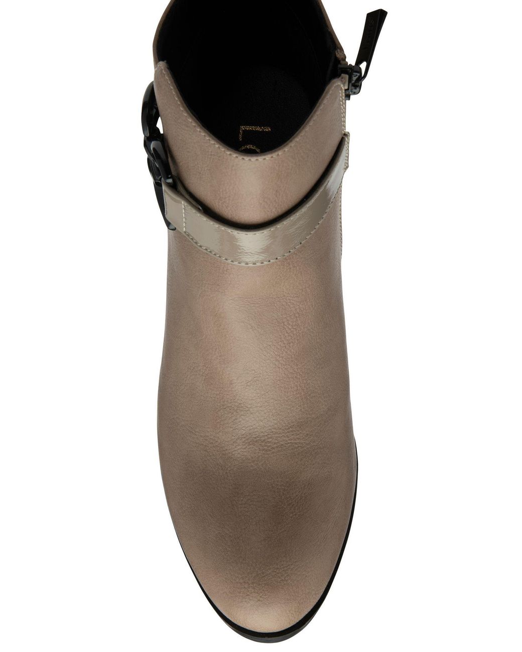 Lotus Brown Heeled Ankle Boots