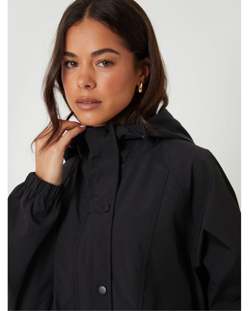 Threadbare Black Waterproof Hooded Jacket