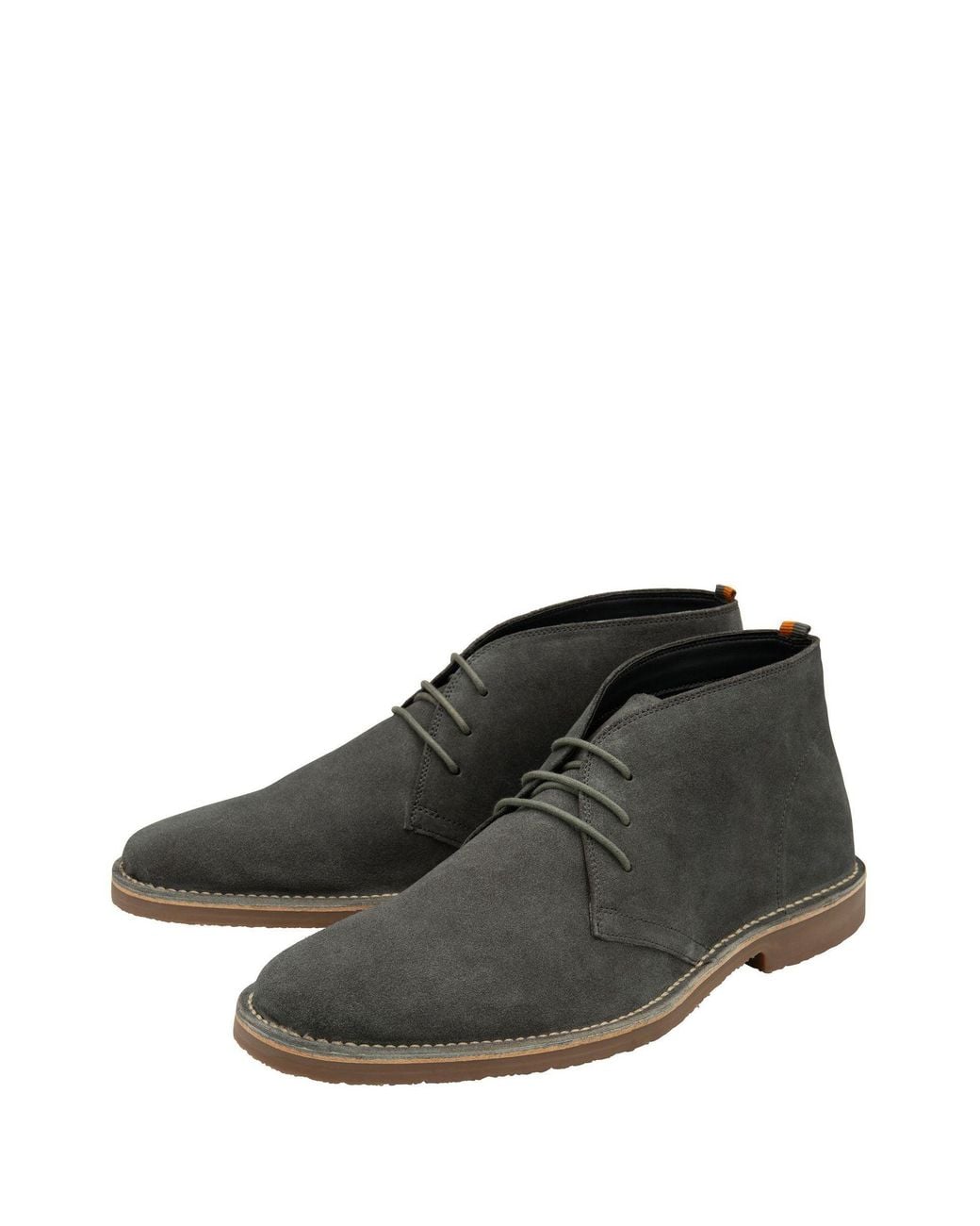 Frank Wright Black Suede Desert Boots for men