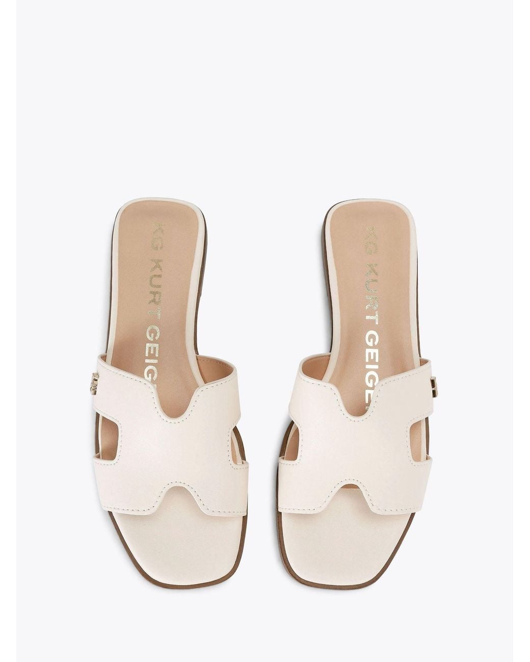 KG by Kurt Geiger Raven2 Sandals in White | Lyst