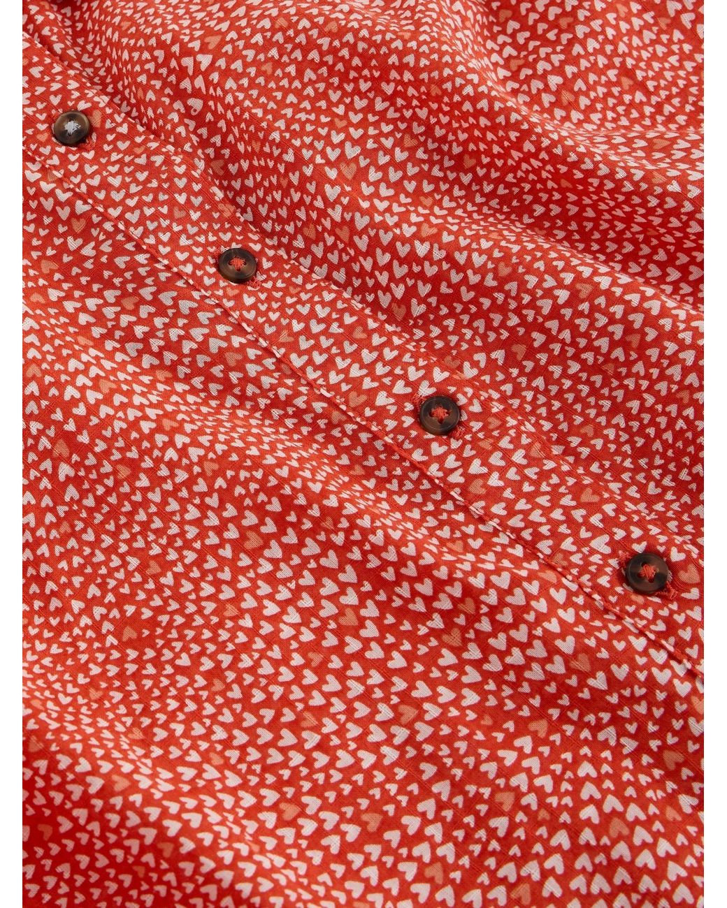 White Stuff Pink Orla Cotton Button Through Shirt
