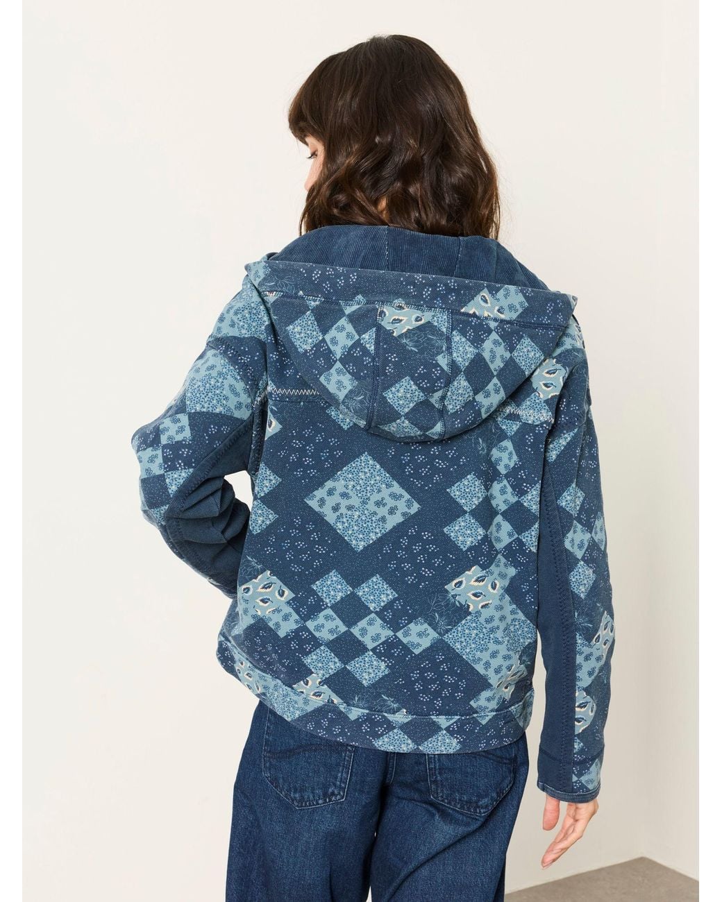 FatFace Blue Airlie Zip Through Hoodie