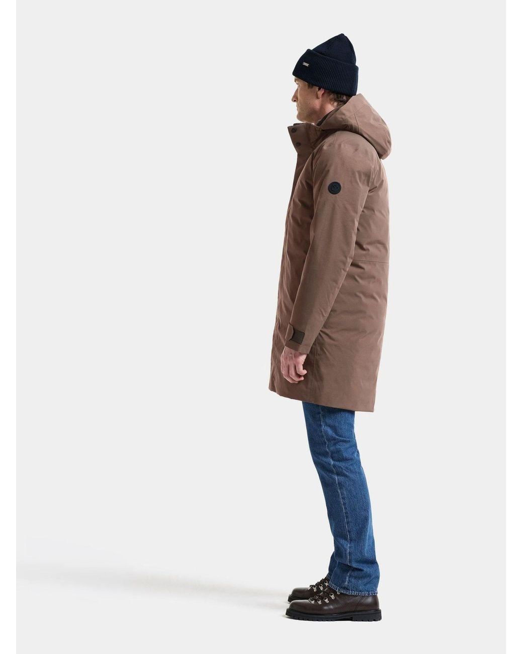 Didriksons Brown Hektor Waterproof Coat for men