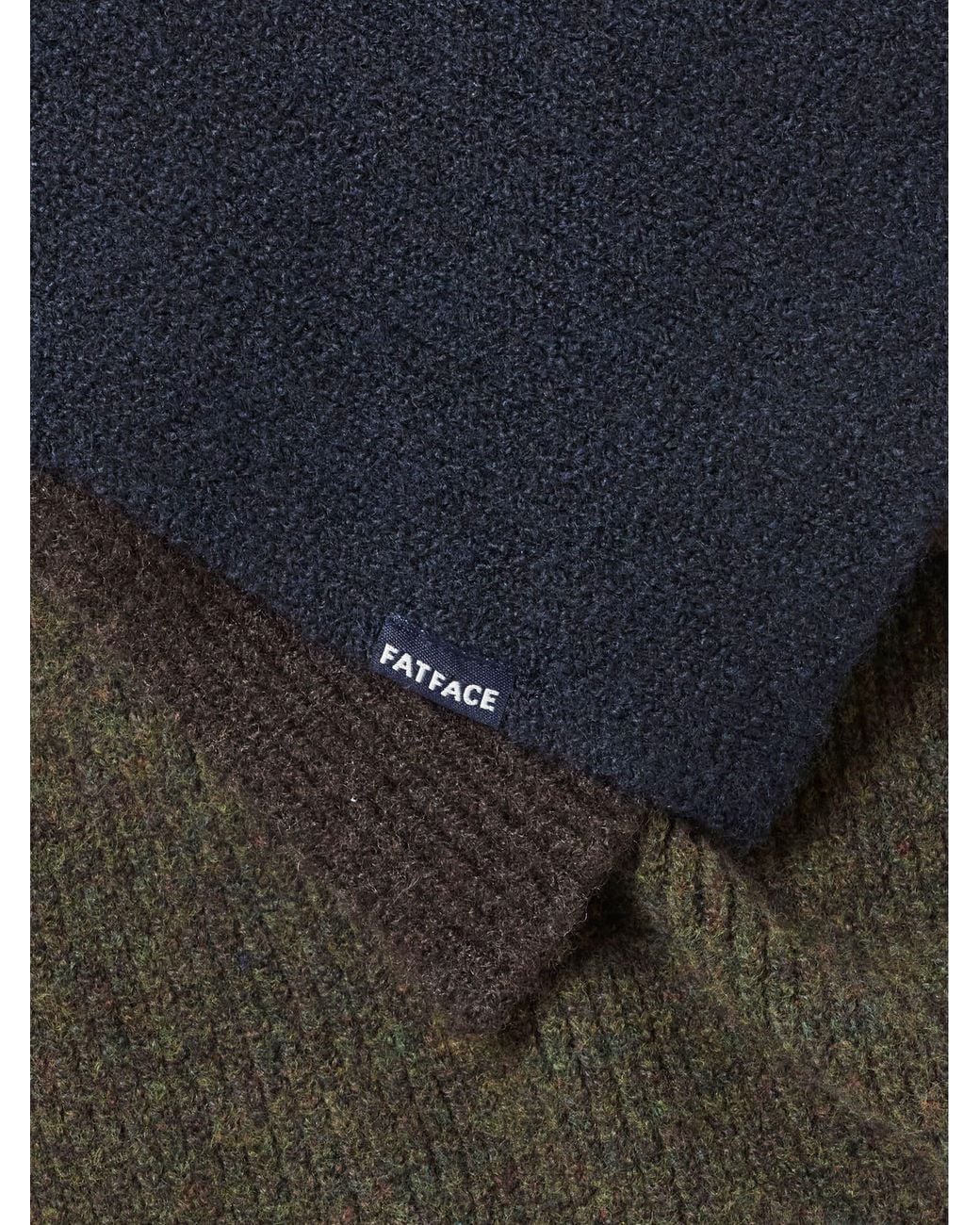 FatFace Black Fatface Leo Colour Block Scarf for men