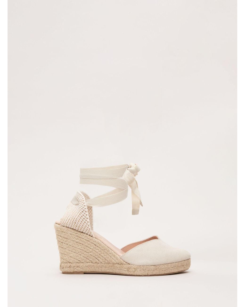 Phase Eight Natural Wedge Espadrille