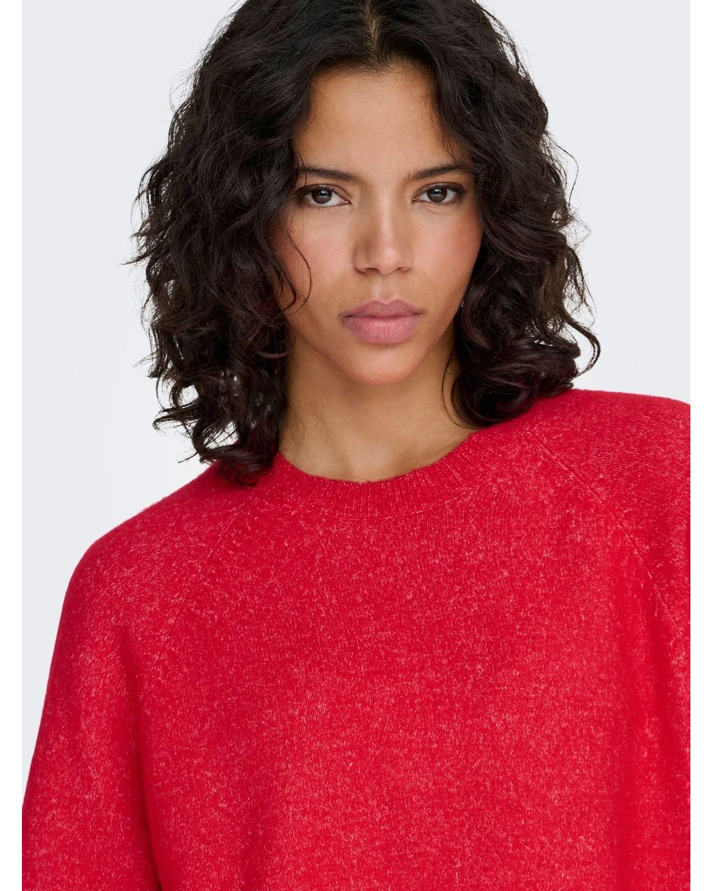 ONLY Red 3/4 Sleeve Jumper