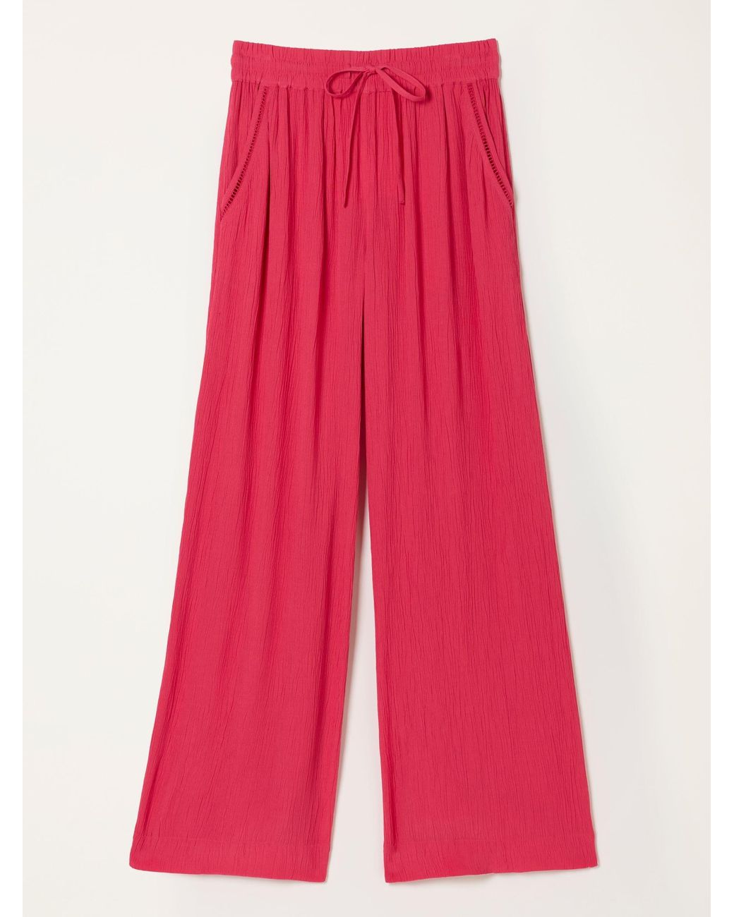 FatFace Red Melissa Palazzo Trousers
