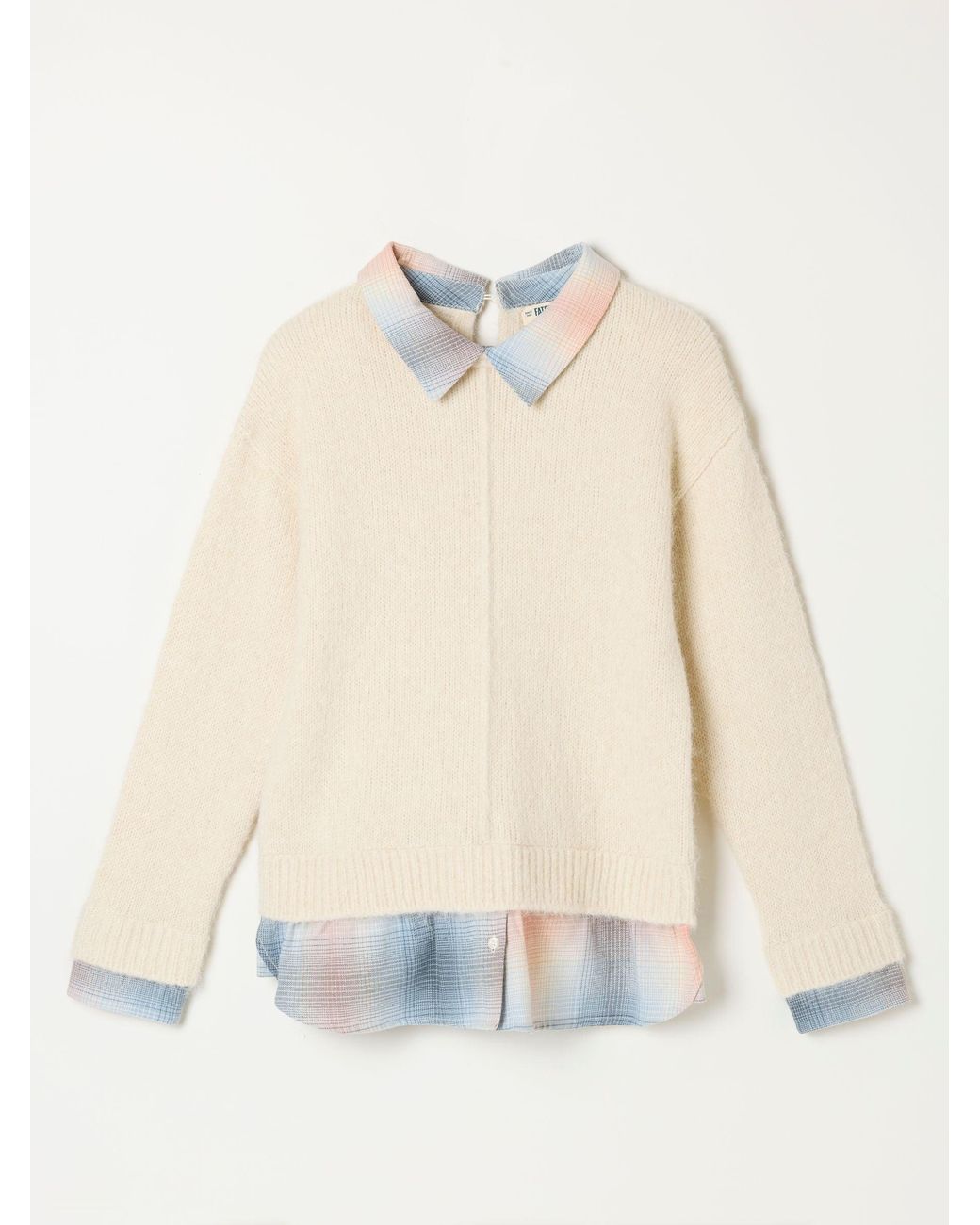 FatFace Natural Shona Double Layer Jumper