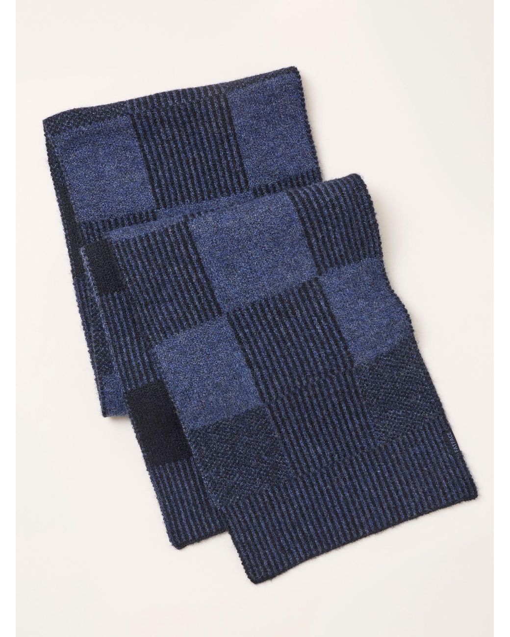FatFace Blue Fatface Check Scarf for men